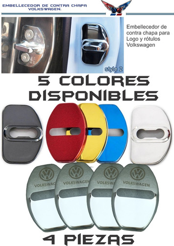 Embellecedores De Contra Chapa  Volkswagen  4piezas Dorado