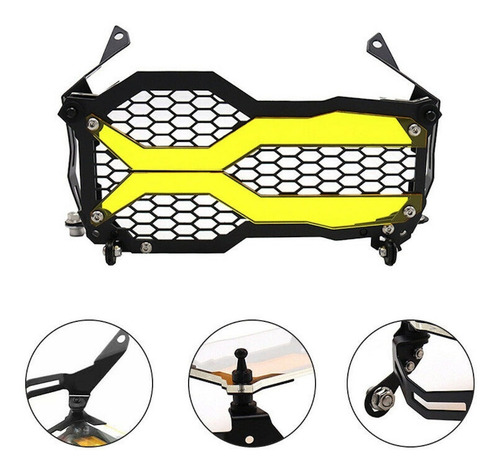Imagen 3 de 9 de Protector Faro Bmw 1250 Gs Adventure 1250gs Tipo Lone Rider