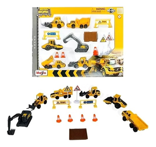 Maquinas Construccion Juguete Kit Combo Completo Coleccion