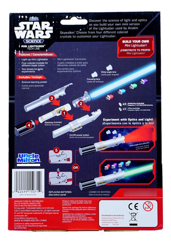 Star Wars Science Anakin Skywalker Mini Lightsaber Tech Lab
