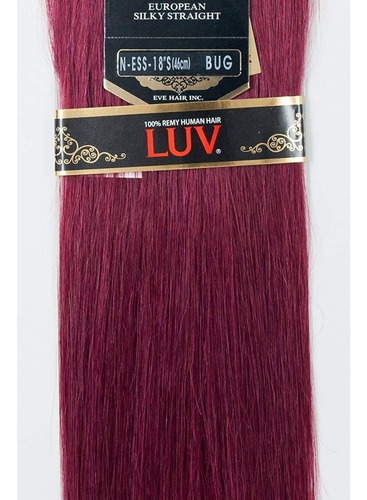 Media Extension De Cabello Luv Remy 18pLG 100% Natural Vino