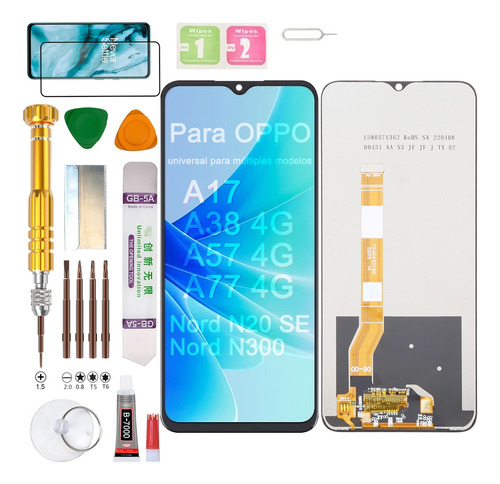 Pantalla Para Oppo A17 A38 A57 A77 Oneplus Nord N20 Se/ N300