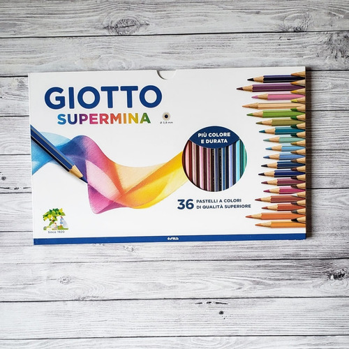 Lapices Giotto Supermina Caja Carton  3.8 Mm X 36 Colores