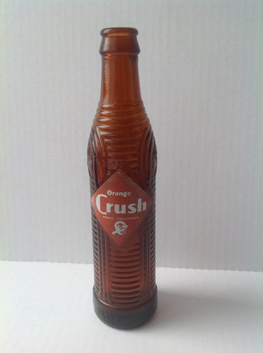 Coleccionable Botella Antigua Orange Crush Muy Decorativa 