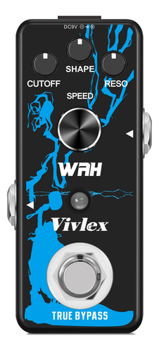 Vivlex Wah Pedal Digital Auto Wah Filtro De Efectos De Guita
