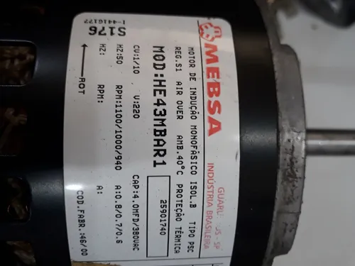 Motor Mebsa He43mbar1 25901740 Carrier Surrey 42lsa Usa 48 (Usado)