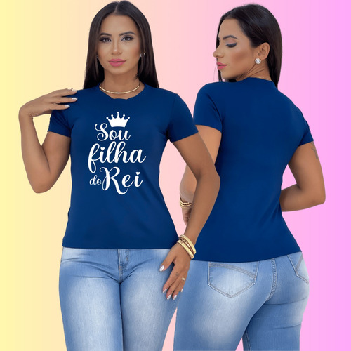 Blusa Blusinha Feminina T Shirt Promoção  Sou Filha Do Rei