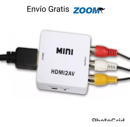 Adaptador Hdmi A Rca O Convertidor Hdmi A Rca 1080p Hdmi2av
