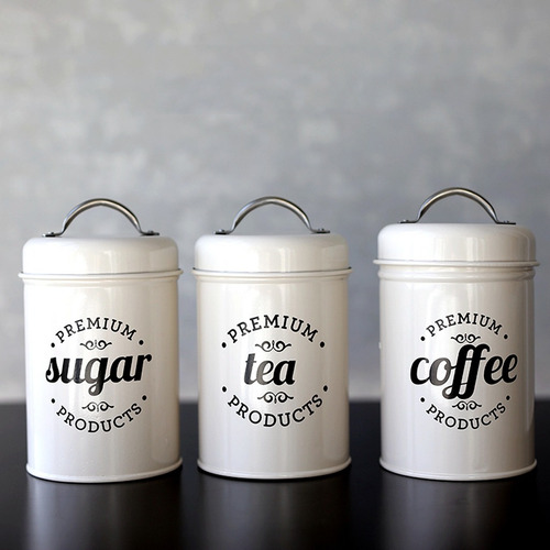 Té Café Azúcar Cocina Almacenamiento Botes Tarros Ollas