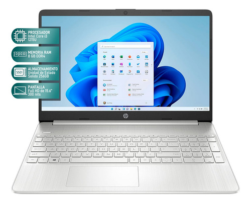 Laptop HP 15-DY5023ST Intel Core i3 8GB RAM 256GB SSD 15.6" Windows 11 Home