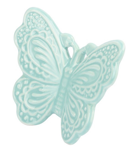 Figura Mariposa Ceramica Aqua 8 Cm
