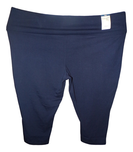 Pantalon Capri Legging Azul Nav Talla 4x (48/50) Terra & Sky