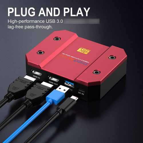 Digitnow Capturadora Usb 4k 60hz Hdr10 Zero-lag Mmg