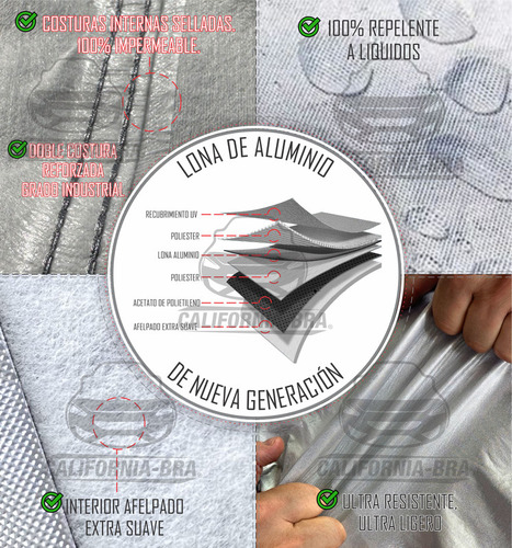 Funda Cubierta Lona Cubre Afelpada Para Chevy C3 Monza