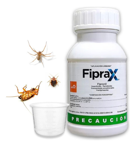 Veneno Mata Cucarachas Termitas Chinches Cama Fiprax 250ml 