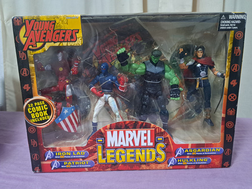 Marvel Legends Young Avengers Box Set Patriot Hukling Asgard (Usado)