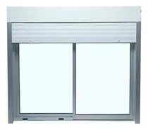 Comprar Ventana Con Cortina 1.20 X 1.00 Serie 20 Aberturas Aluminio Blanco