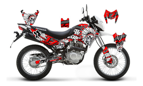 Honda Xr 150l Nuevos Graficos Diseños Calcas Stickers