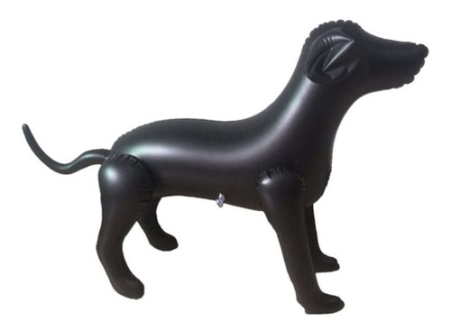 Maniquí De Perro Inflable De Pvc - Negro