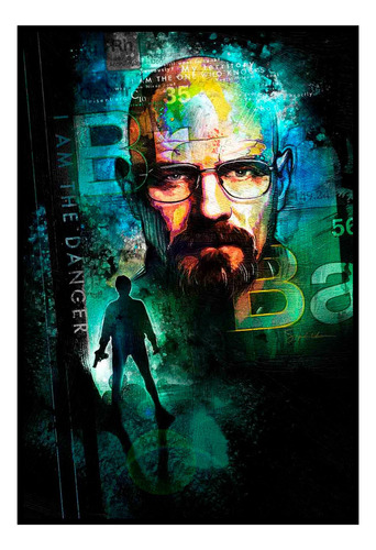 Cuadro Premium Poster 33x48cm Portada Iconica Breaking Bad