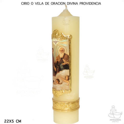 Imagen 2 de 5 de Cirio O Vela De Oración Divina Providencia
