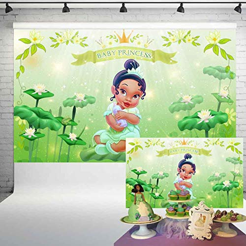 Baby Tiana Naby Shower Backdrop Princess Partido De 74x2e