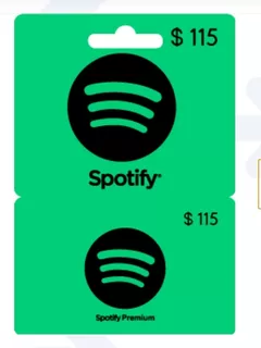 Tarjeta De Spotify 1 Mes