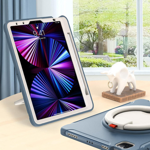 Funda Para iPad Air 5.a Gen Oribox Reforzada Con Anillo