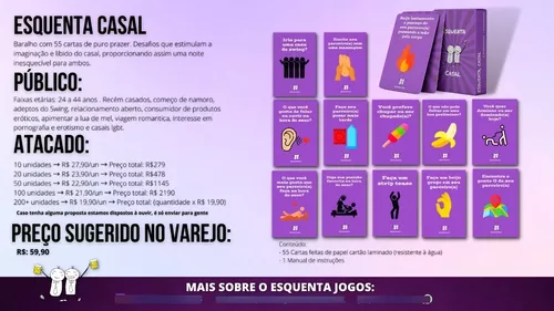 Esquenta Casal, O Jogo - Apimente a sua Intimidade - Jogo para