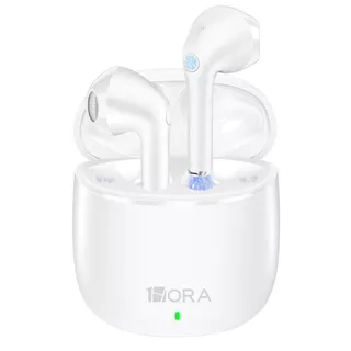 Audífonos Inalámbricos, Audífonos Bluetooth con Microfono Deep Bass Auriculares Bluetooth Con Tipo C Cable 1Hora Aut201 In-ear Earbuds Blanco