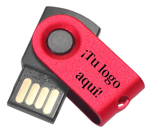 Mini Pendrive Rojo Giratorio 32gb - Material Pop