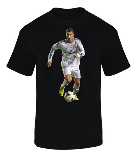 Camiseta Manga Corta Cristiano Ronaldo Madrid Series Black