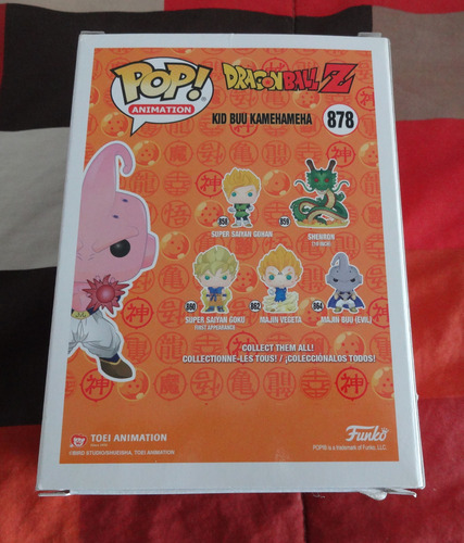 Kid Buu Kamehameha Glow Chase Funko Pop 878 Brilla Oscuridad (Usado)