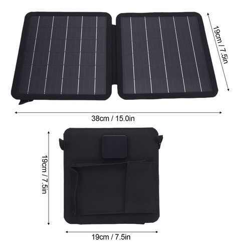 Panel Solar Monocristalino Portátil De 10w Pequeño
