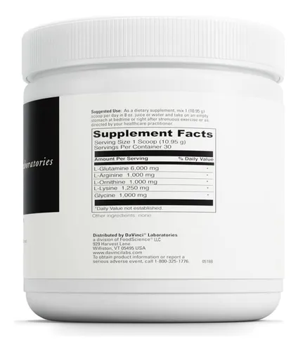 Davinci Labs Maxi-hgh - Amino Acid Supplement To Support Cardiovascular System, Muscle Recovery And Human Growth Hormon