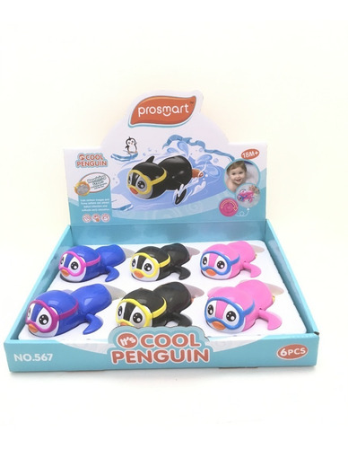 Imagen 2 de 6 de Pinguinos Nadadores A Cuerda Hola 567 Juego Baño Educando