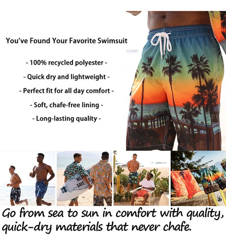 Aac Pantalones Cortos De Playa Con Estampado 3d De Flores