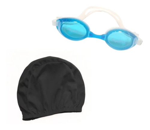 Combo Natacion Adulto!gorra Lycra+lente Tur-6 Cuo S Int