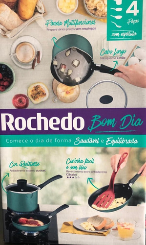 Conjunto De Panelas Antiaderentes Rochedo Bom Dia C/ 4 Peças | Parcelamento sem juros Conjunto De Panelas Antiaderentes Rochedo Bom Dia C/ 4 Peças | Parcelamento sem juros