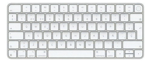 Teclado bluetooth Apple Magic con Touch ID QWERTY inglés US color gris