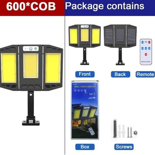 Jja Lámpara Solar Al Aire Libre De Luz De Calle Solar