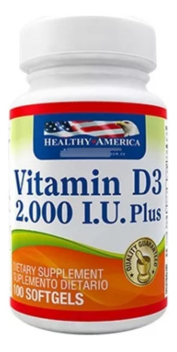 Vitamina D3 2000 Iu X 100 Softgels - Unidad a $306