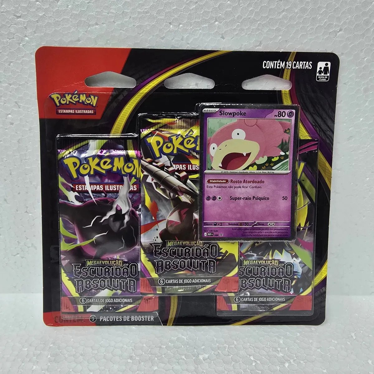 Blister Triplo Slowpoke Promo - Escuridão Absoluta - Português
