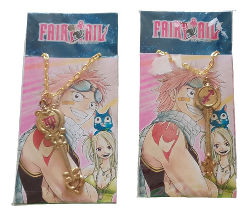 Colgantes De Cuello Anime Fairy Tail Llaves Sagitario/virgo