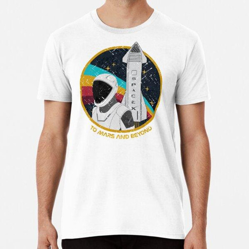 Remera Emblema Vintage De Spacex Algodon Premium