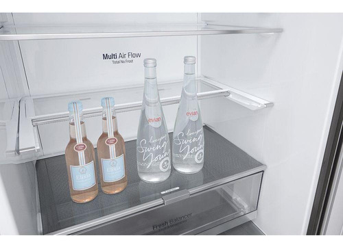 Refrigerador Smart LG Botton Freezer 451 Litros 220v Inox