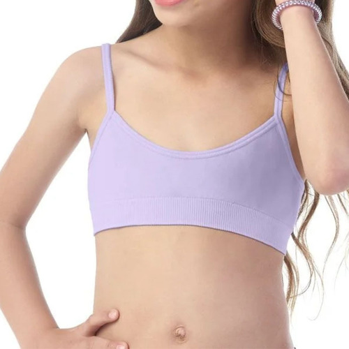 Kit 3 Sutiã Infantil Menina Top Básico Confortável