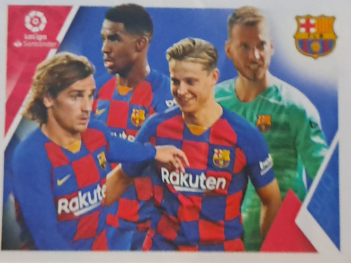 Lámina Album Liga Española 2019/2020 Barcelona Team #62