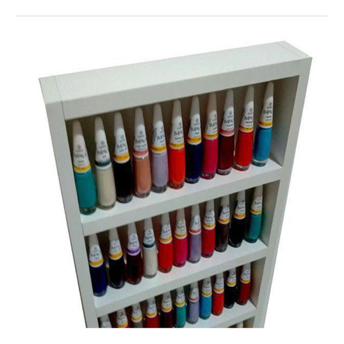 Organizador Para Esmaltes De Unhas Duda Artes Com Capacidade Para 100 Esmaltes - 5 Compartimentos Branco