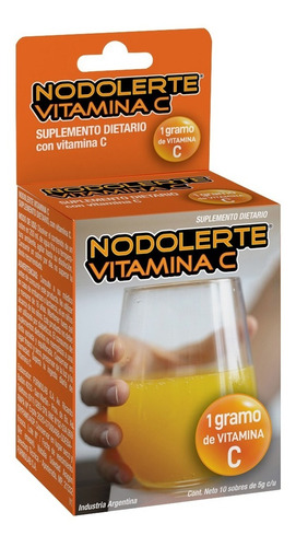 Nodolerte Vitamina C. Estuche X 10 Sobres. De Fabrica.